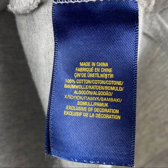 POLO Ralph Lauren Classic Cotton Mesh Polo Shirt Pony SS Heather Grey M 10-12 - Picture 14 of 15